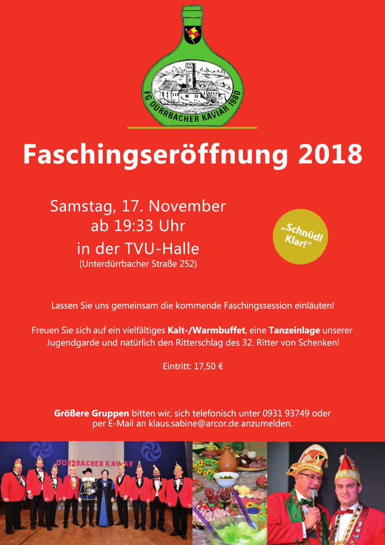 Unsere Faschingseröffnung