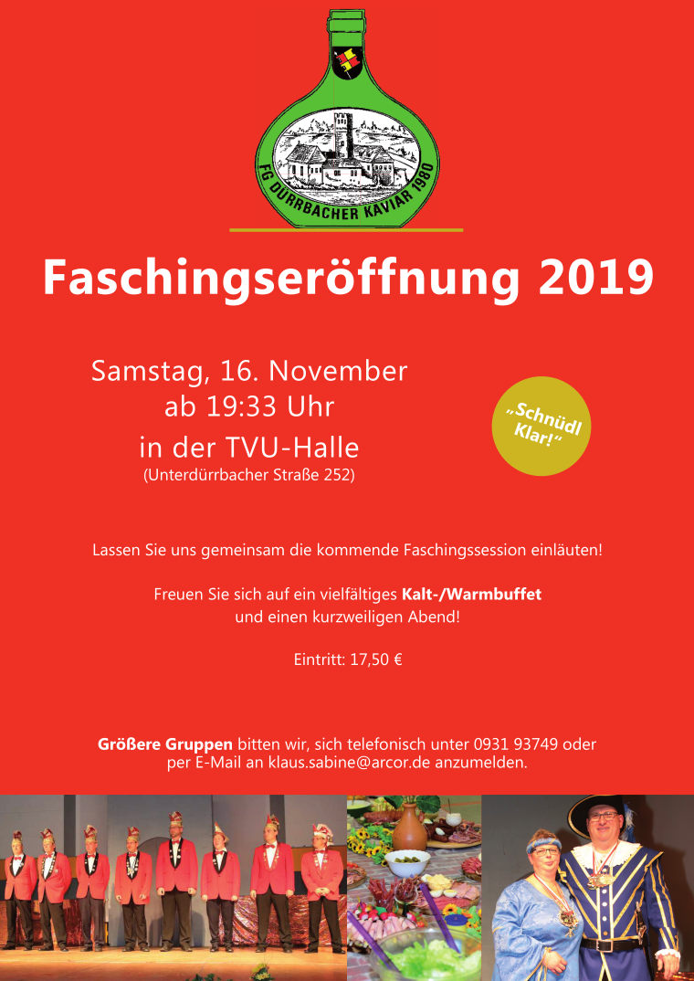 Unsere Faschingseröffnung