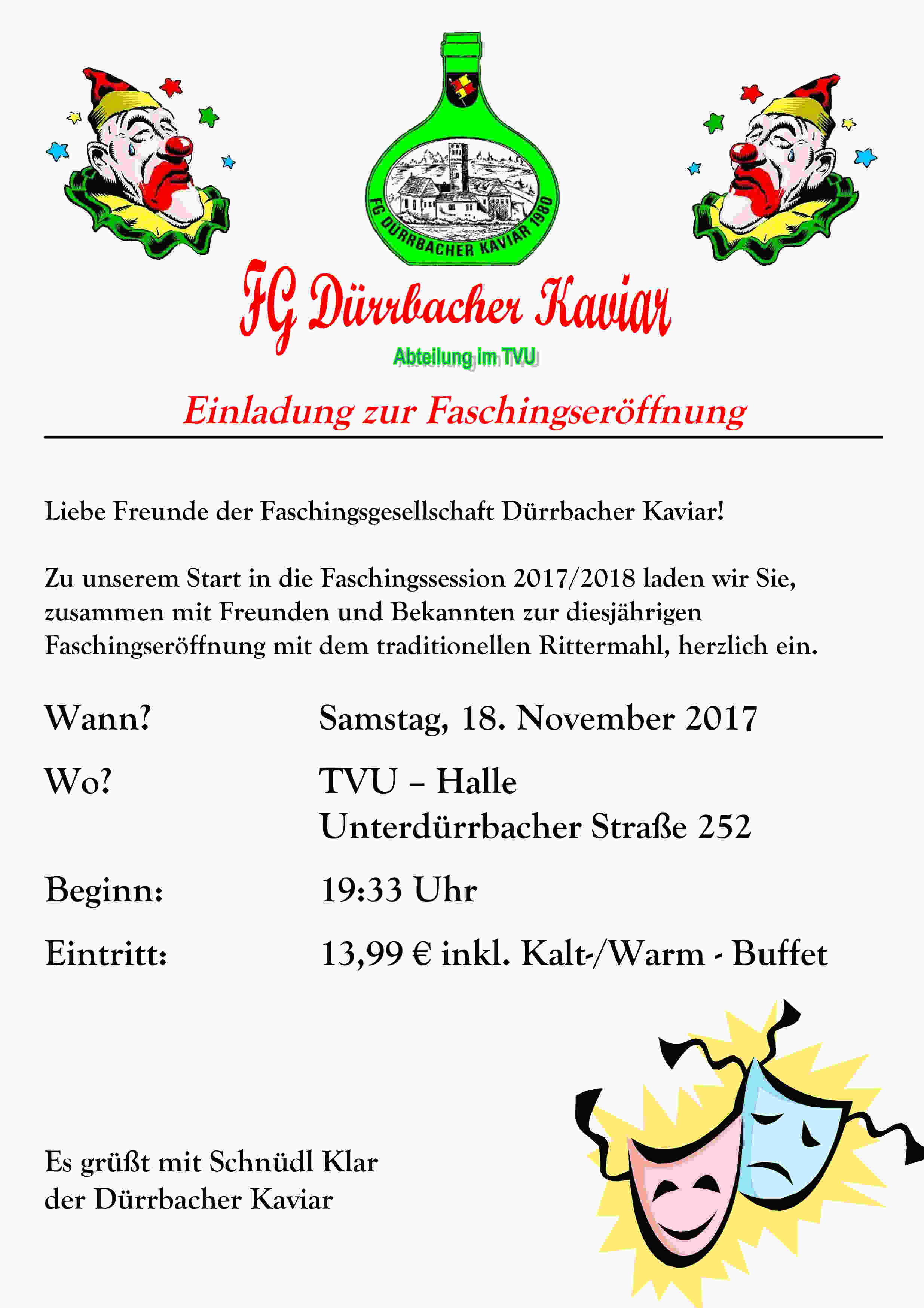 Unsere Faschingseröffnung