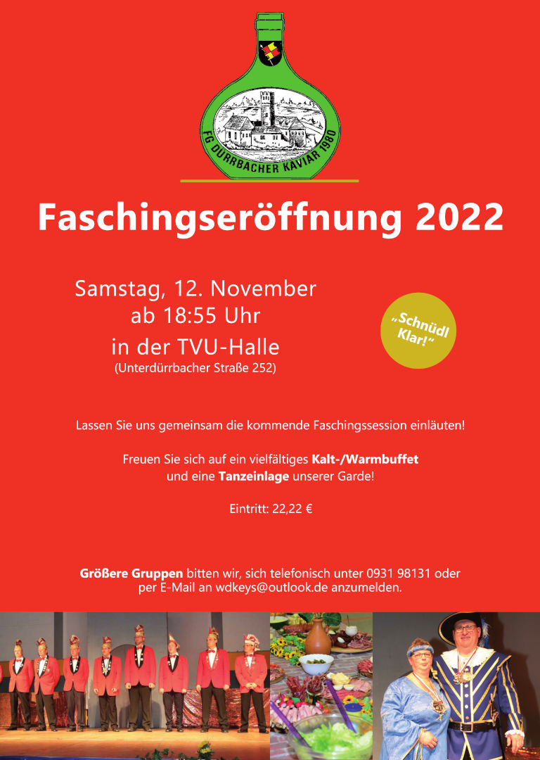 Unsere Faschingseröffnung