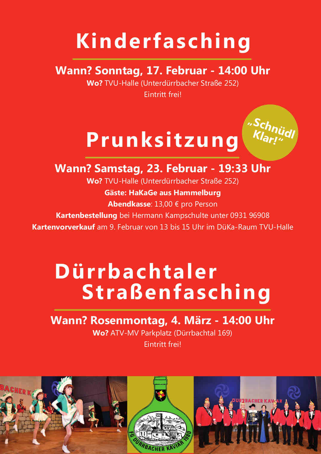 Unsere Prunksitzungen 2018/2019