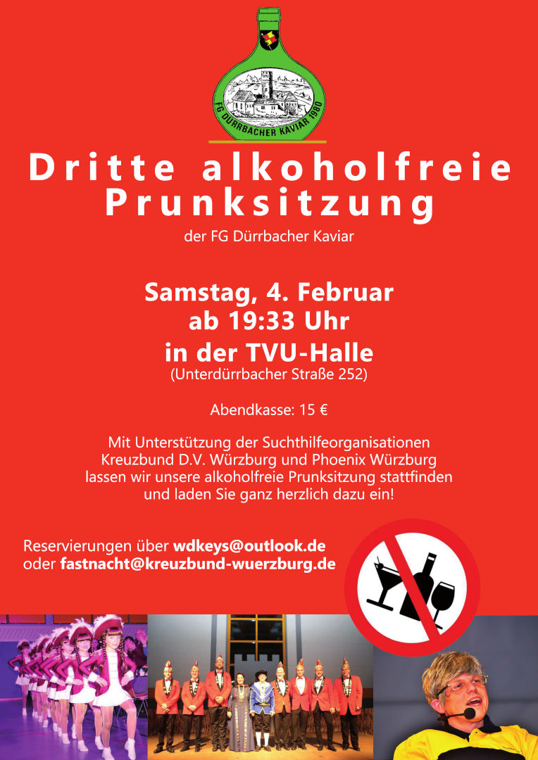 Unsere alkoholfreie Prunksitzungen 2023