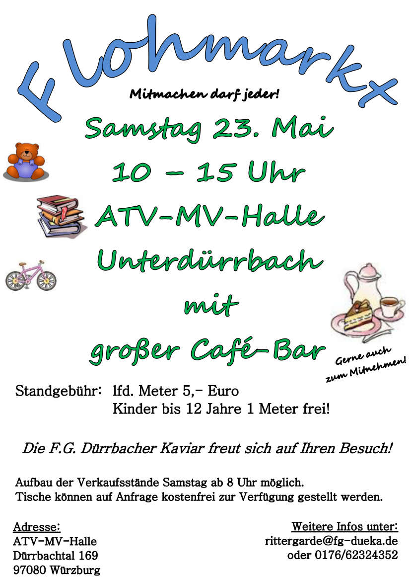 Flyer zum Flohmarkt