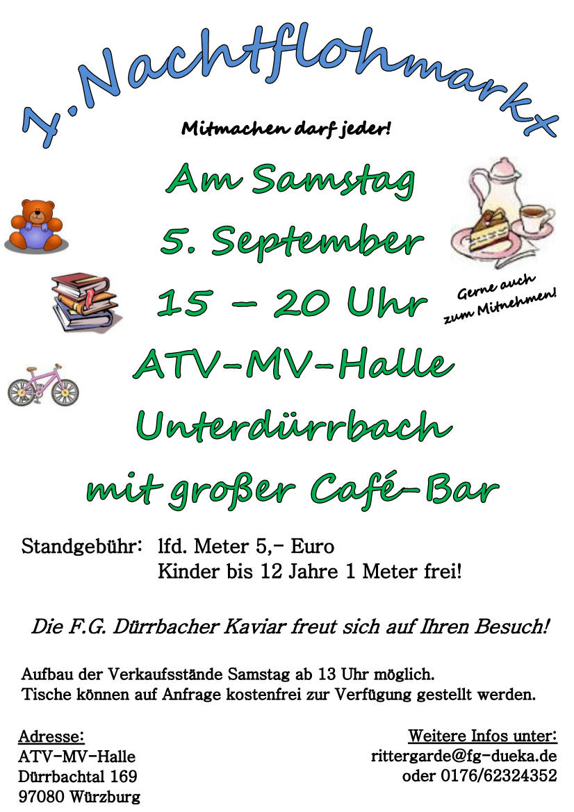 Flyer zum Nachtflohmarkt